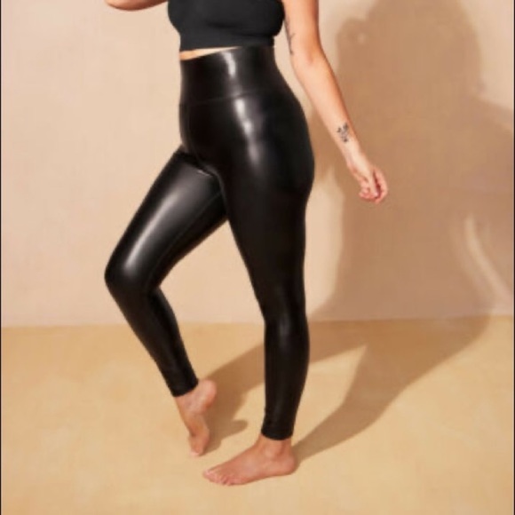 knix Pants & Jumpsuits Knix Faux Leather Vegan Black The Birds